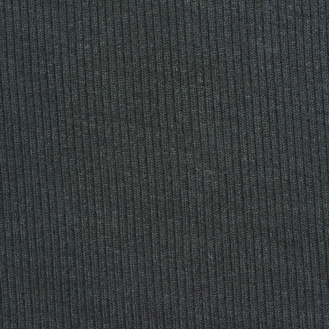 Viscose Stretch Rib Knit Fabric, 225 gsm, 130 cm — Grey