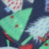 Printed 100% Polyester Fleece Fabric, 175 gsm, 170 cm — Navy — photo 2
