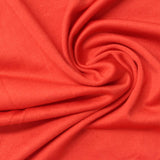 Brushed Polyester Stretch Milk Silk Knit Fabric, 220 gsm, 165 cm — Orange — photo 2