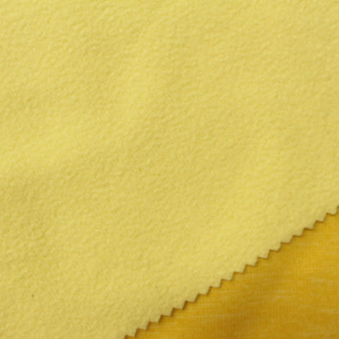 Yellow Marl Chunky Knit, Polyester, 215 gsm