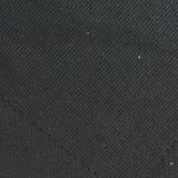 Polyester Cotton Stretch Rib Knit Fabric, 400 gsm, 140 cm — Black — photo 2