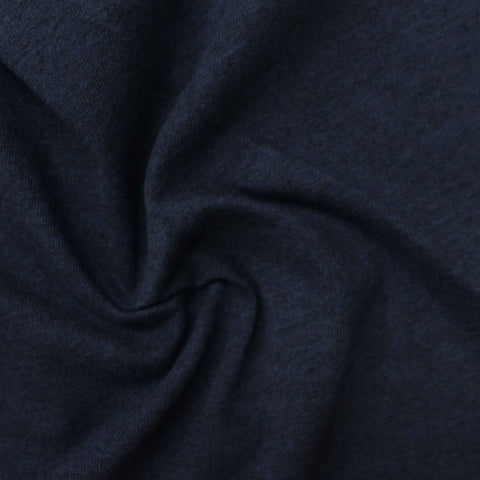 100% Cotton Jersey Knit Fabric, 160 gsm, 160 cm — Navy
