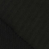 Polyester Stretch Rib Knit Fabric, 283 gsm, 165 cm — Black — photo 2