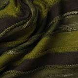 Green Horizontal-Stripe Knit, Cotton — photo 2