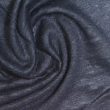 Heather 100% Linen Jersey Knit Fabric, 195 gsm, 160 cm — Navy — photo 2