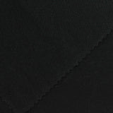 Cotton Polyester Stretch Piqué Knit Fabric, 410 gsm, 170 cm — Black — photo 2