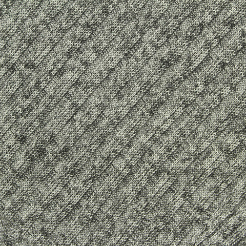 Grey Marl Rib Knit, Polyester, 230 gsm, 150 cm