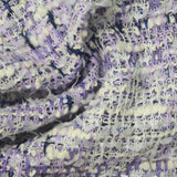 White Textured Bouclé, Poly-Cotton — photo 2