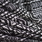 Black Horizontal-Band Knit, Polyester — photo 2