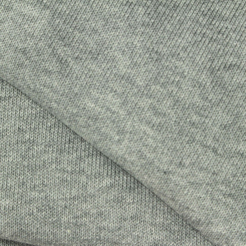 Light Grey Heathered-Marl Knit, Cotton-Poly, 330 gsm
