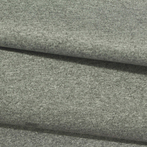 Heather Grey Marl Scuba Knit, Polyester, 340 gsm