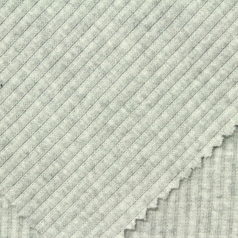 Grey Heather Rib Knit