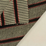 Light Grey Horizontal-Stripe Chunky Knit, Polyester — photo 2