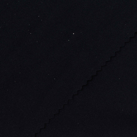 Polyester Stretch Sateen Fabric, 250 gsm, 160 cm — Black, ref EF-265026