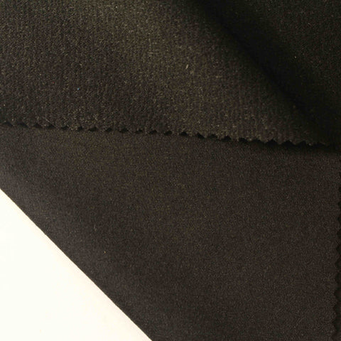 Viscose Nylon Stretch Knit Fabric, 200 gsm, 152 cm — Black
