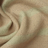 Light Beige Horizontal-Stripe French Terry, Cotton-Poly — photo 2