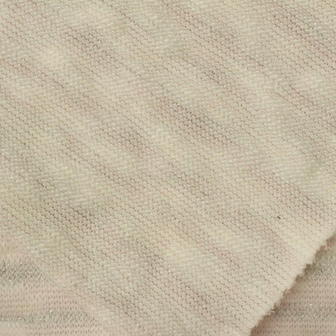 Polyester Metallic Stretch Chunky Knit Fabric, 362 gsm, 150 cm — Pink