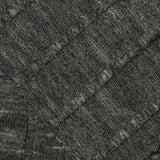 Dark Grey Heathered-Marl Rib Knit, Viscose-Poly — photo 2