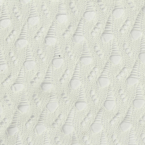 White Dot Pointelle Knit, Polyester