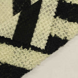 Black Vertical-Stripe French Terry, Polyester — photo 2