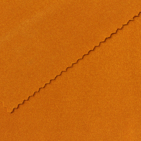 Polyester Stretch Ponte Knit Fabric, 350 gsm, 160 cm — Orange