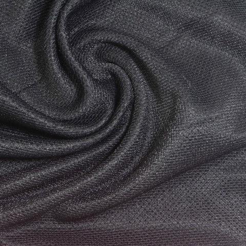 Dark Grey Marl Interlock Knit, Polyester, 260 gsm