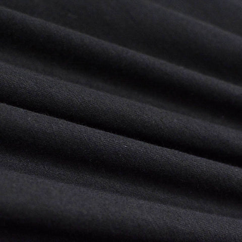 Viscose Stretch Jersey Knit Fabric, 181 gsm, 150 cm — Black