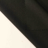Polyester Stretch Milk Silk Knit Fabric, 238 gsm, 155 cm — Black — photo 2