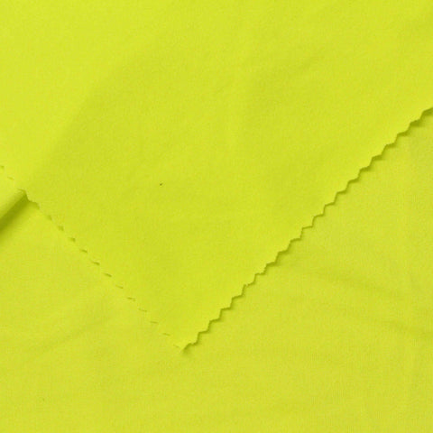 Polyester Stretch Milk Silk Knit Fabric, 165 gsm, 165 cm — Yellow