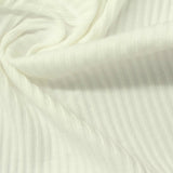 Cotton Polyester Rib Knit Fabric, 187 gsm, 150 cm — White — photo 2