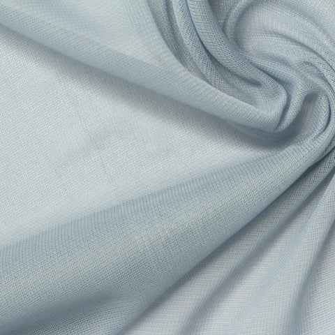 100% Polyester Rib Knit Fabric, 90 gsm, 160 cm — Blue
