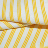Yellow Vertical-Stripe Linen-Look, Polyester — photo 2