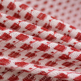 Jacquard 100% Polyester Chunky Knit Fabric, 209 gsm, 155 cm — Pink — photo 2