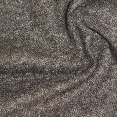 Brown Heather Jersey Knit, Polyester