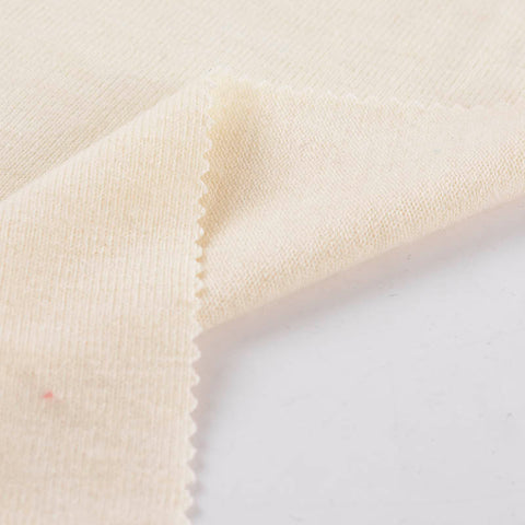 Brushed Acrylic Stretch Chunky Knit Fabric, 242 gsm, 150 cm — Beige