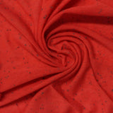 Red Marl Jersey Knit, Polyester — photo 2