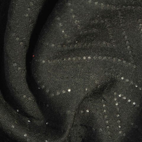 Black Dots Scuba Knit
