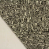 Marled Black Horizontal-Stripe Rib Knit, Viscose-Poly — photo 2