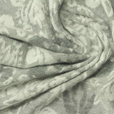 Light Grey Floral Pointelle Knit, Viscose-Poly — photo 2