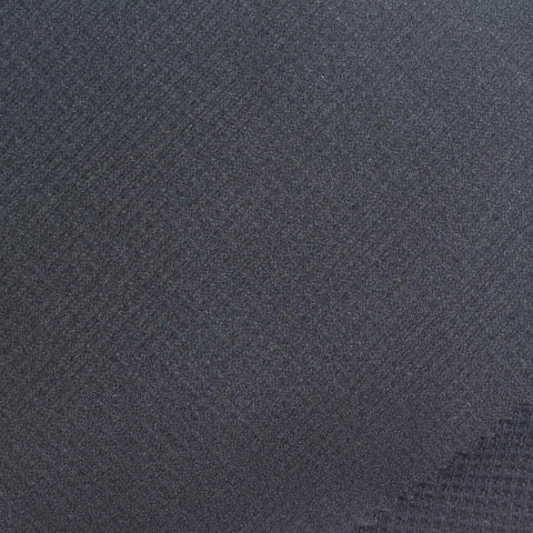 Black Textured Waffle Knit, Poly-Viscose