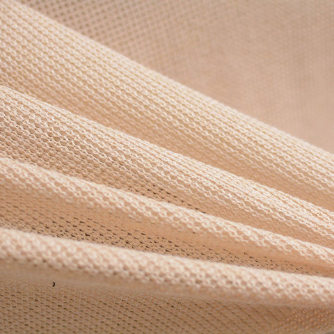 100% Polyester Waffle Knit Fabric, 260 gsm, 164 cm — Beige