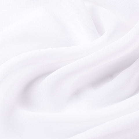 100% Polyester Chiffon Fabric, 60 gsm, 147 cm — White, ref EF-3339