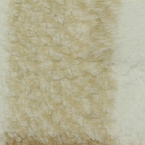Cream Vertical-Stripe Minky, Polyester