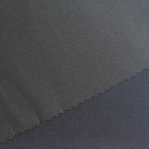 Polyester Viscose Stretch Scuba Knit Fabric, 250 gsm, 165 cm — Navy