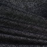 Black Vertical-Stripe Chunky Knit, Poly-Viscose — photo 2