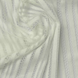 Beige Textured-Stripe Lace, Nylon — photo 2