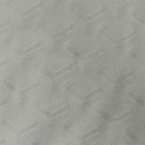 White Tone-on-Tone Chevron Jacquard