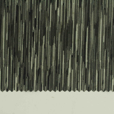 Grey Vertical-Stripe Knit, Polyester, 260 gsm