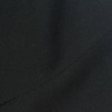 Brushed Polyester Stretch Sateen Fabric, 300 gsm, 160 cm — Black — photo 2