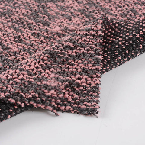 Pink Marl Chunky Knit, Polyester, 395 gsm